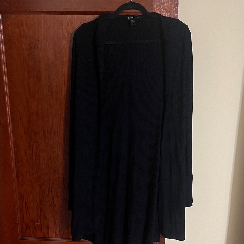 Athleta Elegant Black Knit Cardigan